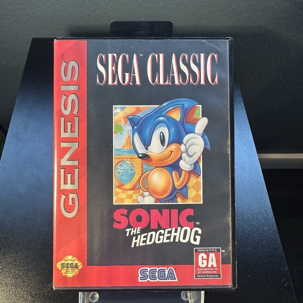 Sonic the Hedgehog (Sega Classic, Sega Genesis) Authentic Case Only + Artwork